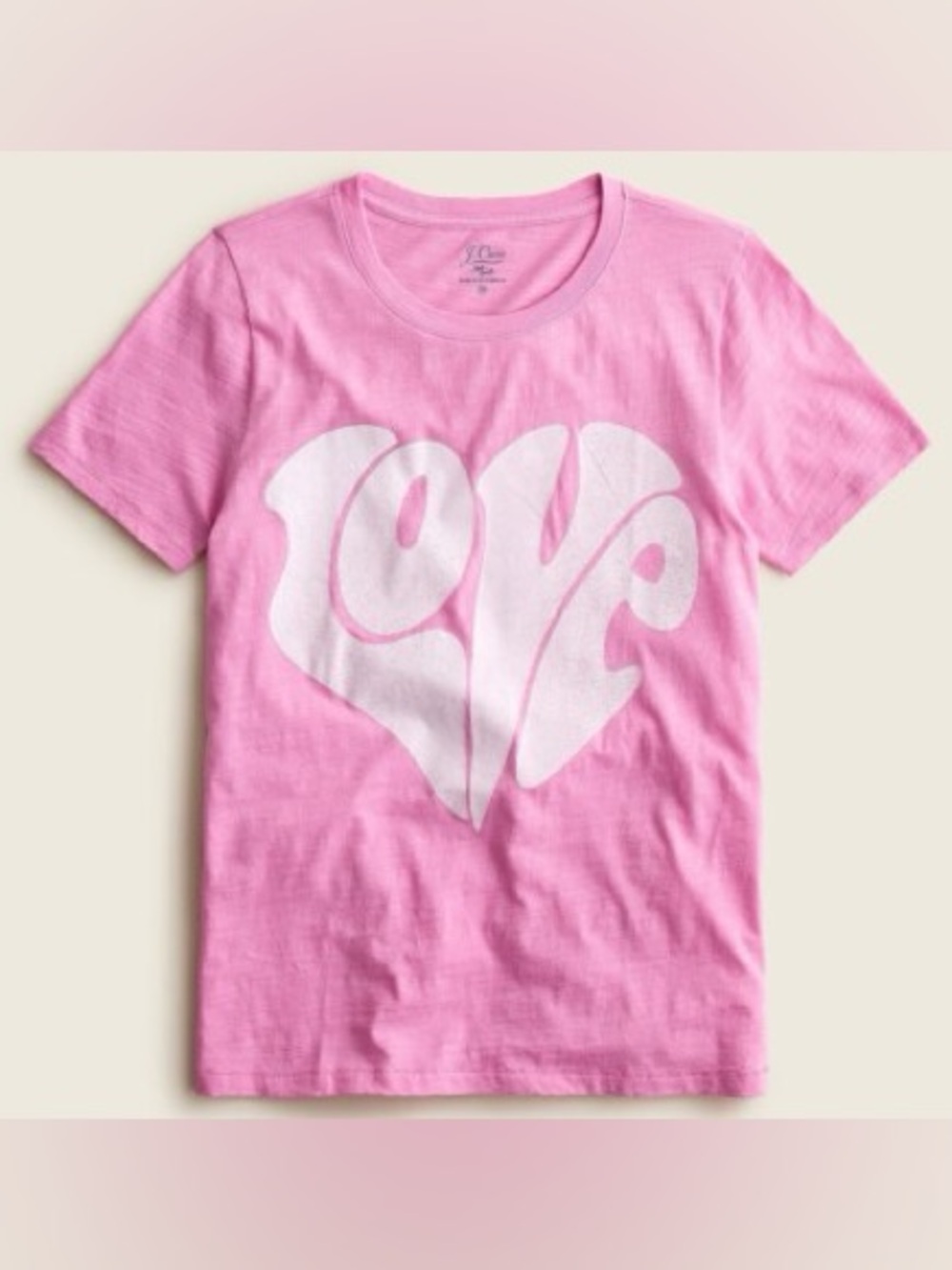 J. Crew NWT❗️Vintage Graphic 'LOVE' Heart Tee
